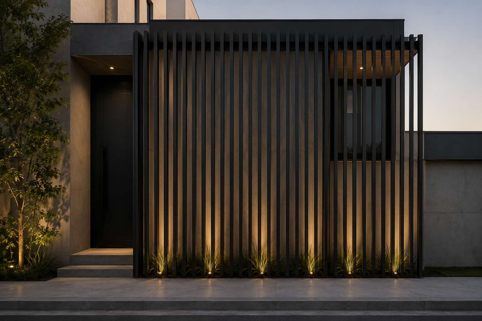 Celosía residencial moderna